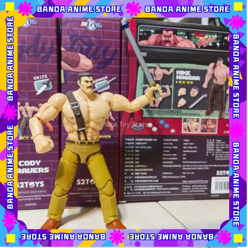 Em Estoque 52TOYS Action Figure CAPCOM Final Fight, 1PC Decoração de Mesa Colecionável, Presente Criativo para Aniversário, 3.75polegadas/10cm