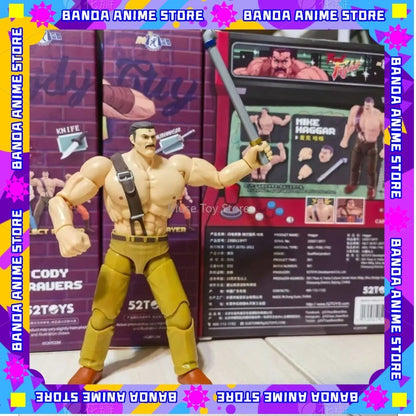 Em Estoque 52TOYS Action Figure CAPCOM Final Fight, 1PC Decoração de Mesa Colecionável, Presente Criativo para Aniversário, 3.75polegadas/10cm