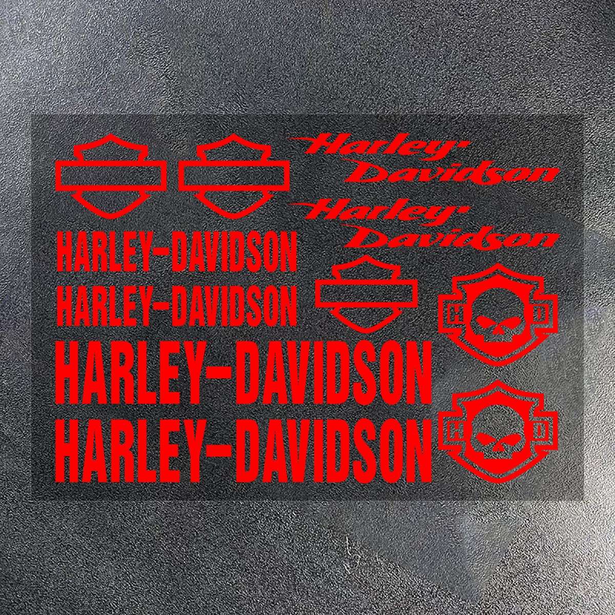 Adesivo de Vinil Harley Davidson Logotipo Tanque de Motocicleta Emblema Kit de Decalques Para Electra Glide 1250S PA1250