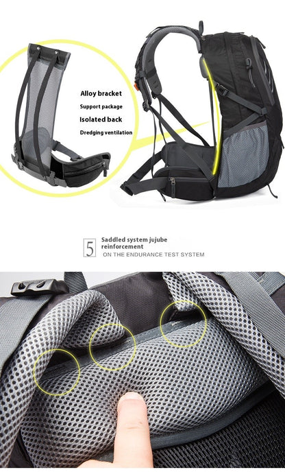 Mochilas de Caminhada Impermeáveis Masculinas e Femininas para Atividades ao Ar Livre, Montanhismo, Viagens, Esportes, Mochila de Grande Capacidade para Acampamento