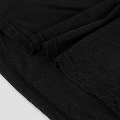 Mens Bodybuilding Sports Tight T-shirt Summer Compression Turtleneck Short Sleeve Gym Fitness Running Quick Dry Male Workout Top