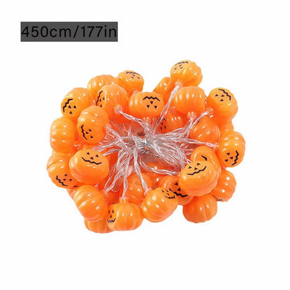 3M/4.5M Halloween Pumpkin Lantern String LED Halloween atmosphere Festival Party Garden Decoration