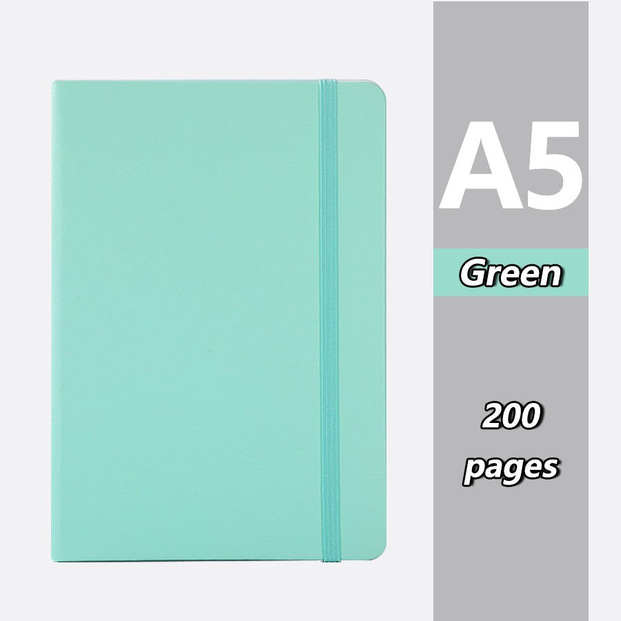 Popular A5 bound notebook, 200 pages, school supplies, agenda, suitable for offices, universities, couples, is the best gift