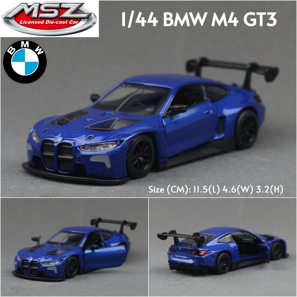 MSZ 1/43 BMW M3 M4 X6 X7 Mini Cooper SUV Carro Esportivo de Corrida Brinquedo Modelo Diecast Metal Miniatura Coleção de Fricção Presente Infantil