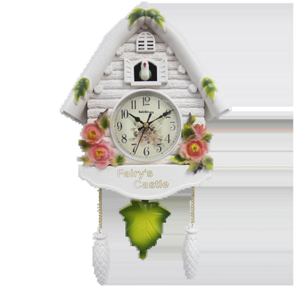 1pc Cuckoo Wall Clock, Daytime Hourly Alarm Pendulum Quartz Watch, Silent Wall Clock for Home Living Room Decoration Wall Art