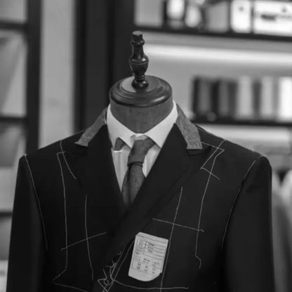 Red Double Breasted Men's Suits Four-buttons 2 Piece Set Blazer Pant Custom Made Wedding Tuxedos Male Prom Party Suits