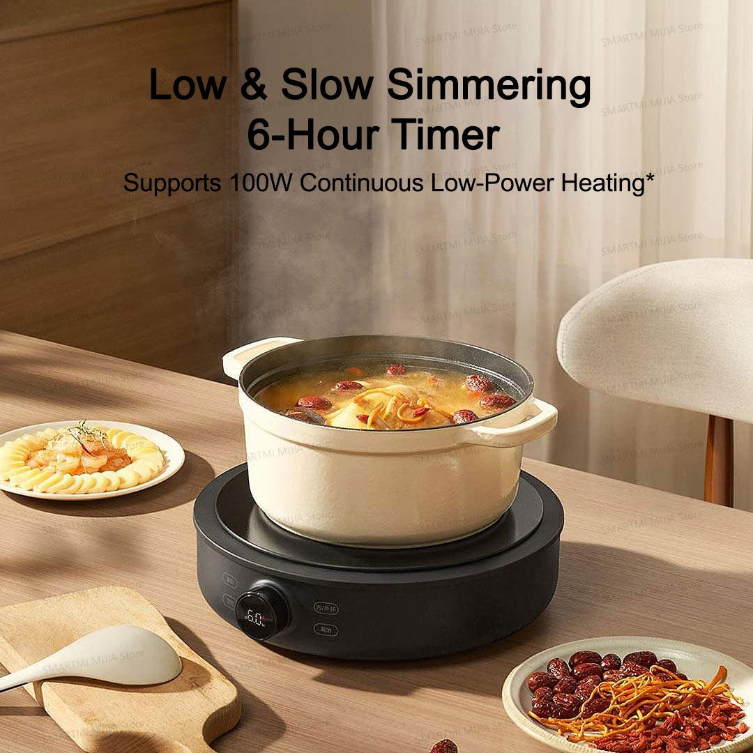 XIAOMI MIJIA Electric Ceramic Cooktop,10?Level Power With Child Safety Lock,Timer,2200W Induction Cooker,CN Version With Adapter
