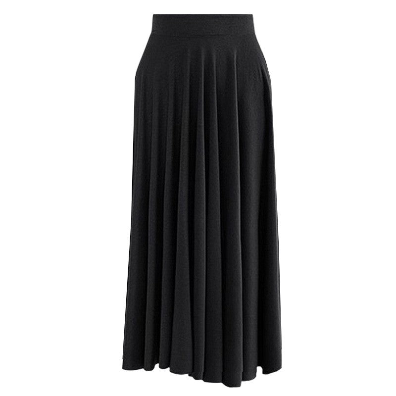 Plus Size High-waisted Skirt Loose-fit Wide-leg Umbrella Skirt Pleats Women's Fashion Clothing Long 80cm