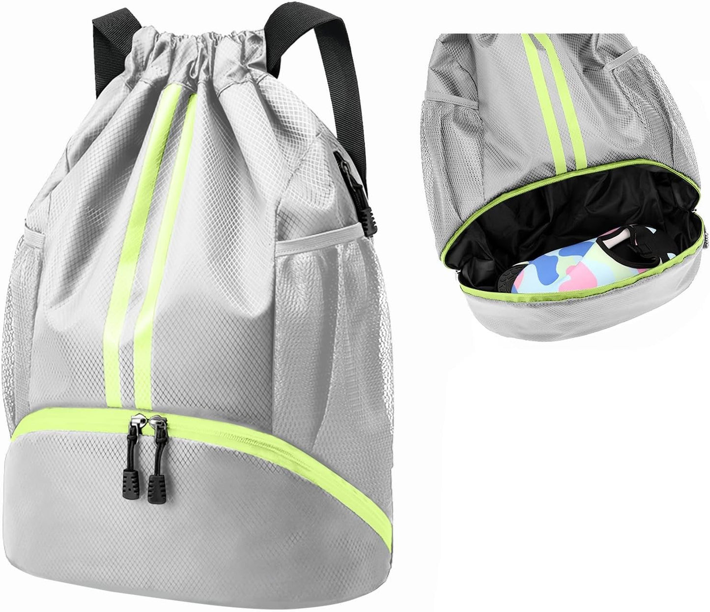 Basketball bag swimming bag Drawstring Backpack fitness Gym Bag with Shoes Compartment Sports Dry Wet Separation Storage Bag