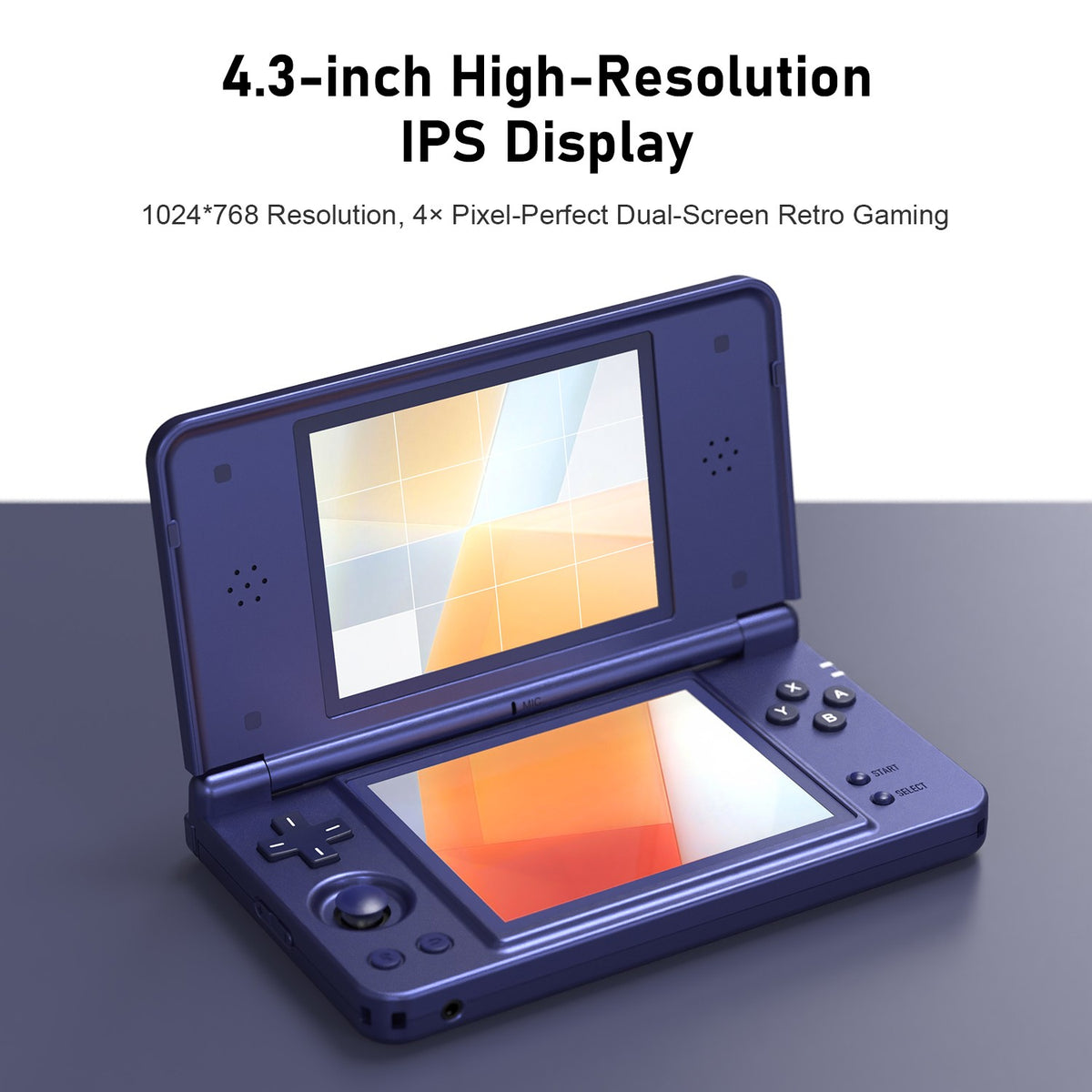 Anbernic RG DS Plus Portable Handheld Game Console Dual Screen 4.3 Inch IPS Retro Gaming Emulator With 4000mAh Battery Streaming