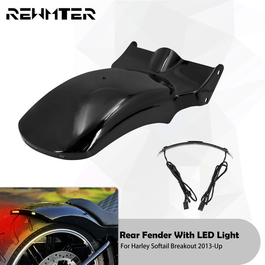 Motorcycle LED Brake Turn Signal Light Rear Fender For Harley Softail Breakout 2013-2023 2024 Fat Boy FXDR Mudguard Lamp Cover