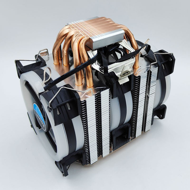 6 Heat Pipes ARGB CPU Air Cooler 4 Pin PWM Quiet CPU Cooling Fan for Intel LGA 1700 2011 1200 1156 X79 X99 AM3 AM4 PC Radiator