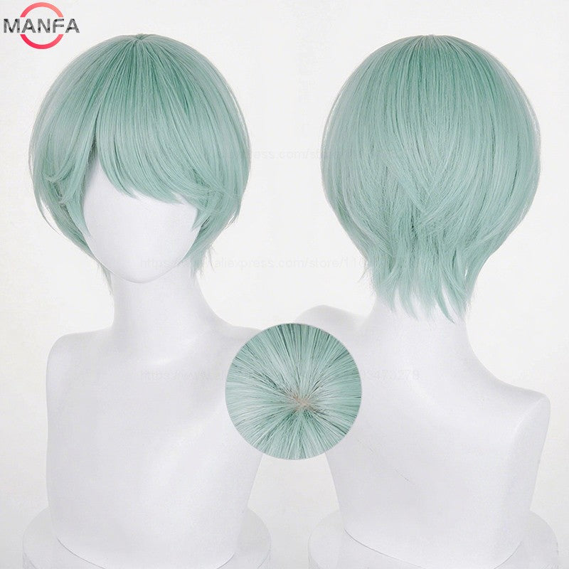 Current fashion trend music singer team role-playing wig Heat Resistant Synthetic Hair Anime Wigs +Wig Cap