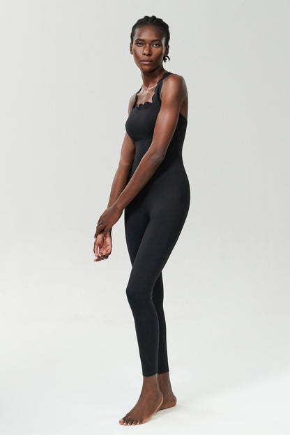 One-Piece Yoga Jumpsuit Women Gym Running Suit Super Soft Slim Fit Fitness Onesie Breathable High Stretch Workout Clothes Tights