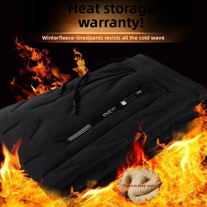 Winter Fleece Lined Casual Women's Pants Home Wear Waterproof Windproof Outdoor Thermal Cotton Trousers for Men And Women