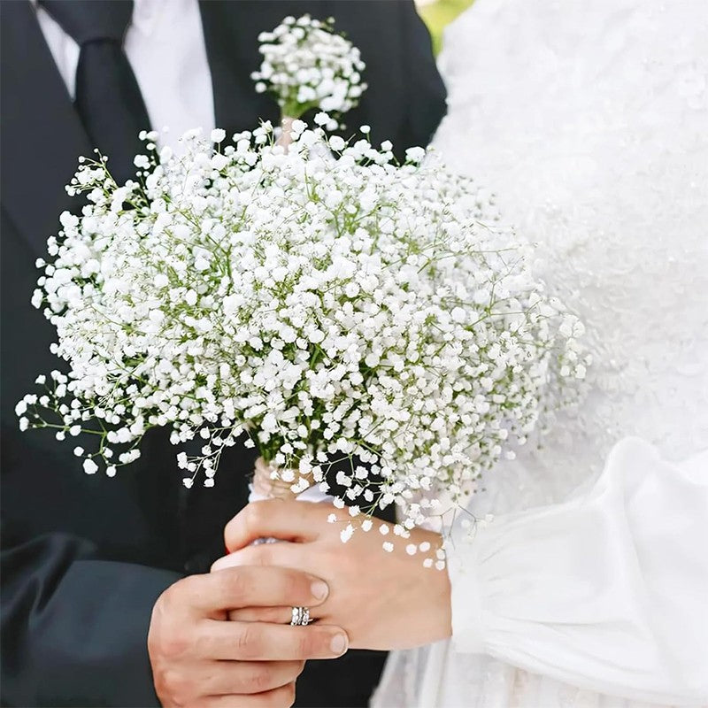 90Heads Artificial Flowers Bouquet 61cm Plastic Gypsophila Fake Flower for Home Decor Wedding Party Decorations Vase Accessories