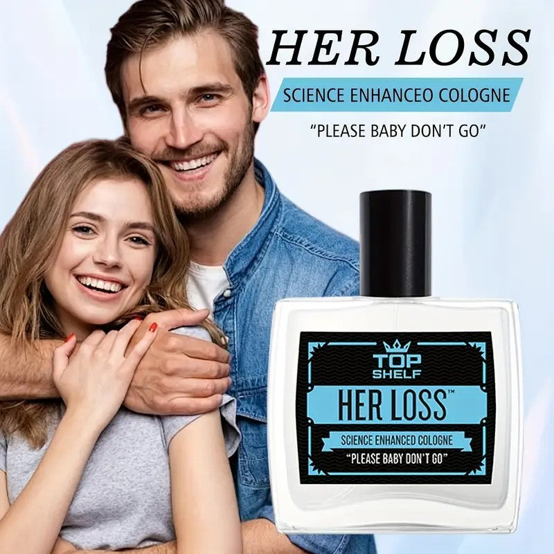 Perfume Colônia Her Loss, perfume colônia masculino, perfume colônia de feromônio masculino 50ml/100ml, fragrância duradoura, presente de Natal