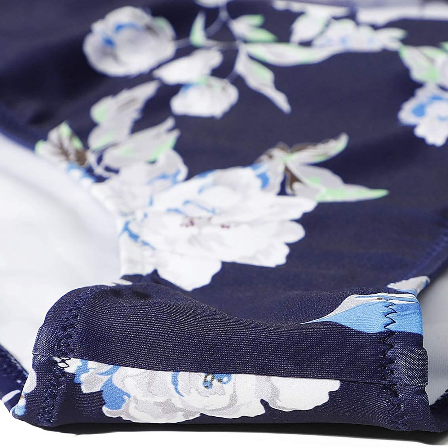 bikini Beach Style Floral Printed Women's Swimsuit Cross High Waisted Tow-piece For Teenagers biquinis feminino tendência 2024