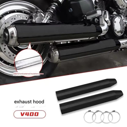 For Lifan V400 modified exhaust heat shield anti-scalding shield 304 stainless steel exhaust protection shield modification