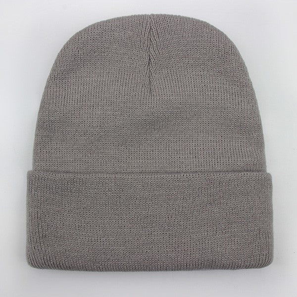 Touca Sólida Unissex Outono Inverno, Mistura de Lã, Macia e Quente, Boné de Tricô Masculino Feminino, Gorro, Toucas de Esqui, 24 Cores
