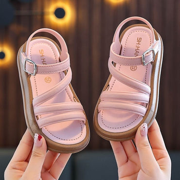 Breathable Lightweight Girls Sandals Summer Casual Children Sandal Girl Baby Flat Shoes Fashion Casual Non Slip Kids Beach Shoes