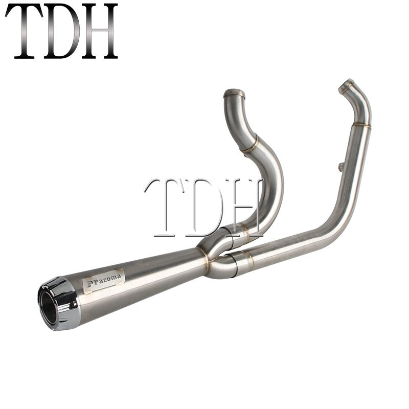 Motorcycle Exhaust Muffle Middle Link Pipe Mid-control Exhaust System For Harley Softail Street Bob Standard FXST FXBBS FXBB 18+