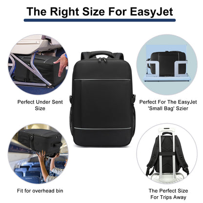 travel backpacks 40x20x25 ryanair cabin bag Unisex Carry-On Suitcase.15.6-inch Laptop Backpack For School,night reflective strip