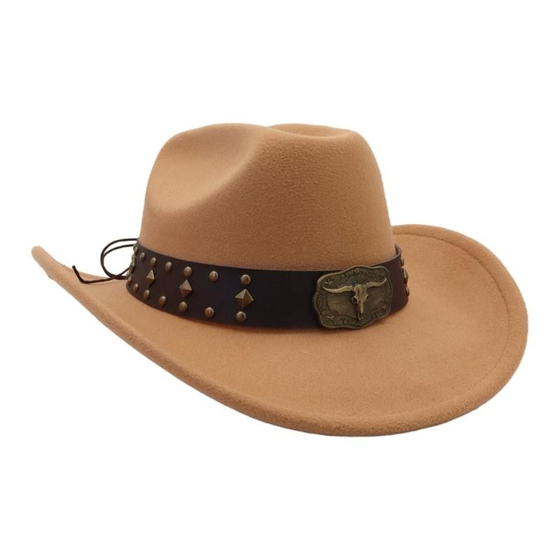 31BB Vintage Wide Brims Sun Hat Western Styles Lightweight Polyester Summer Outdoor Gears For Men Women Unisex