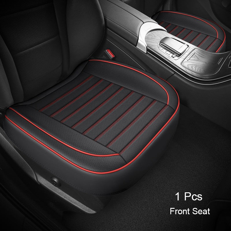 1Pcs PU Leather Car Universal Seat Cover Interior Auto Seat Kits Cushion Four Seasons Protector Mat Front Rear Rows Accessories
