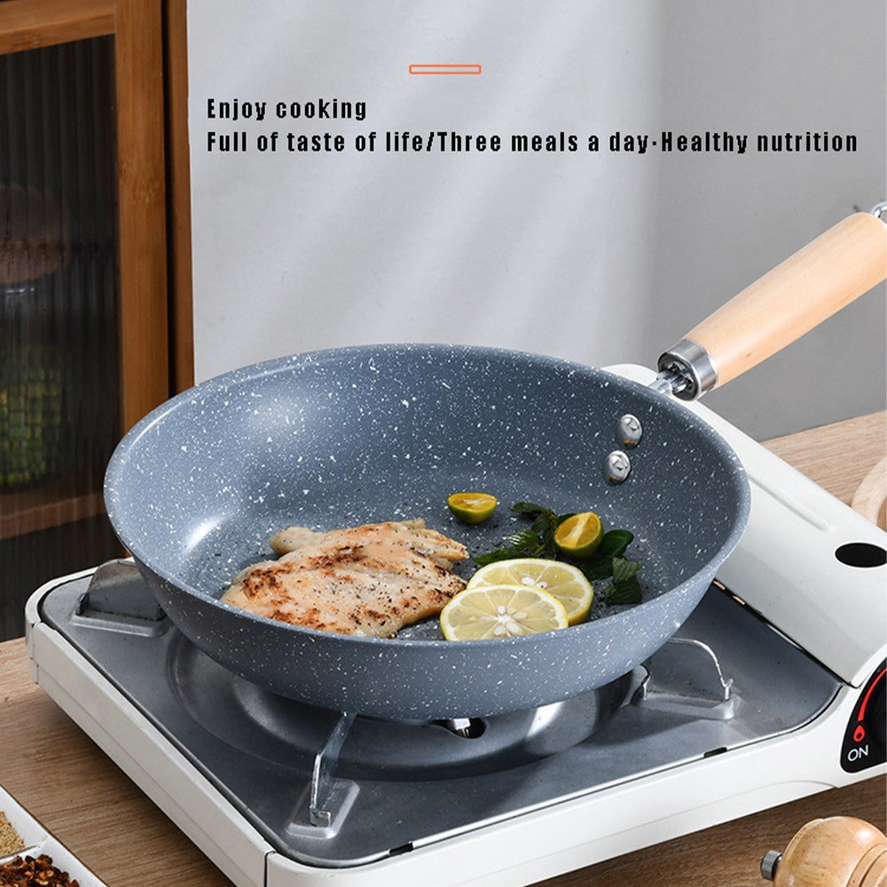 Frigideira Antiaderente de 26cm/28cm/30cm Wok para Casa, Bife, Ovo, Grelha, Fogão a Gás e Indução, Panela de Cozinha, Frigideira para Panquecas, Panela de Cozimento