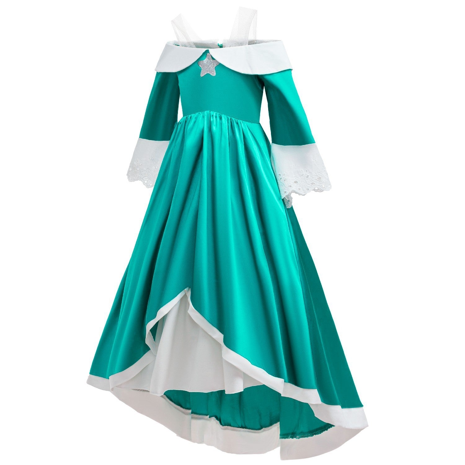 Kids Rosalina Peach Princess Dress Girls Halloween Disguise Cosplay 2026 New Movie Costume Birthday Vestido Halloween Carnival