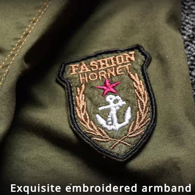 Summer Cotton Tactical Cargo Shirt Mens Multi Pocket Badge Embroidered Combats Tops Casual Breathable Tooling Chemise Homme