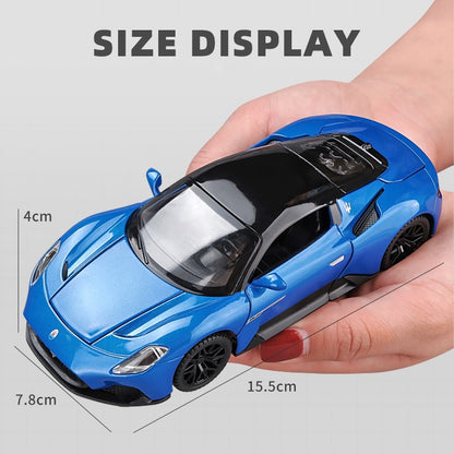 1:32 Maserati MC20 Coupé Liga Esporte Carro Fundido Miniatura Metal Carro Simulação Som e Luz Carro Brinquedo Para Meninos Velozes e Furiosos