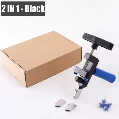 Conjunto de Cortador de Vidro e Cerâmica 2 em 1 com Roda de Faca Máquina de Corte de Rolo de Diamante Abertura de Azulejos Ferramentas Manuais de Construção