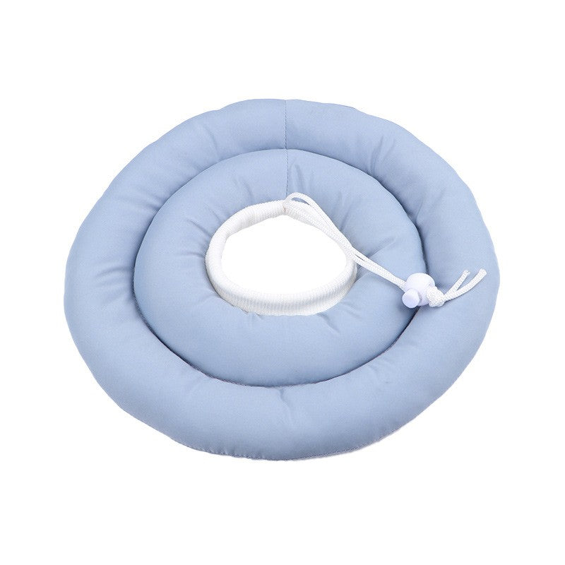 Colar Elizabetano Ajustável Para Cães Com Cordão Protetor De Pescoço Colar Donut Impermeável Evita Mordidas e Arranhões