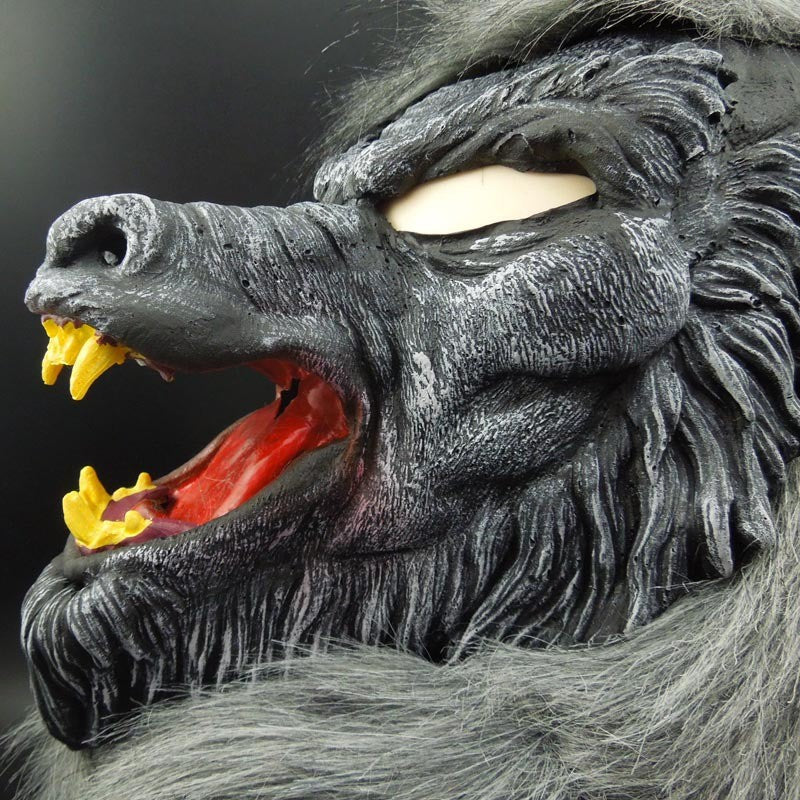 Halloween Creepy Wolf Cosplay Wolf Mask Werewolf Claws Set Gloves Terror Devil Fancy Headdress Performance Props Party Dress Up