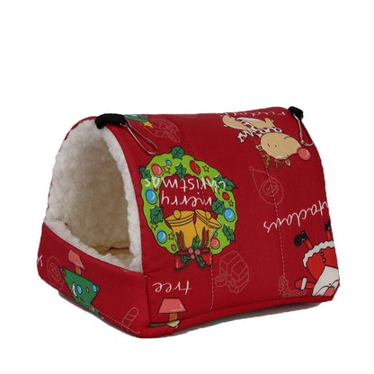 Rede para Hamster, Hamster Urso Dourado, Petauro-do-Açúcar, Papagaio, Ninho Grosso para Pássaros Pequenos, Saco de Dormir Quente de Inverno, Esquilo