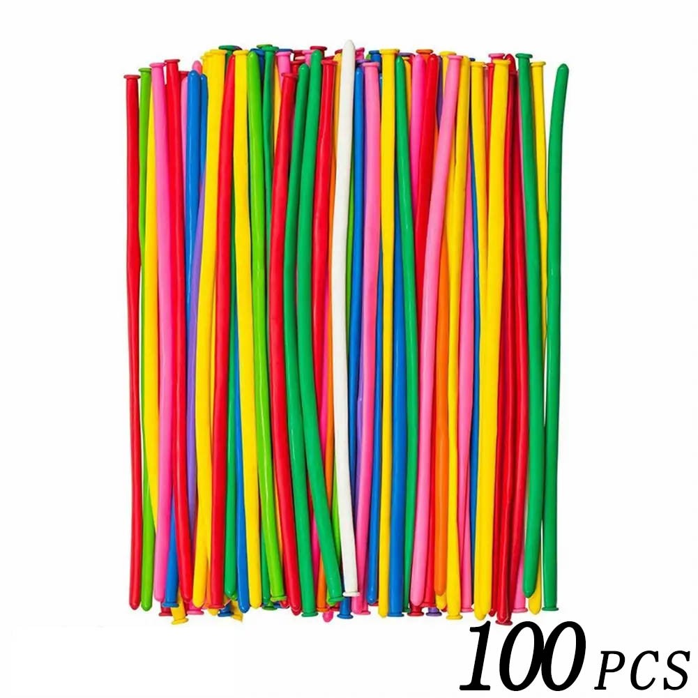 10/100Pcs Multicolor Spiral Long Balloon Twist Spiral Latex Inflatable Balloon Happy Birthday Holiday Decoration Wedding Kid Toy