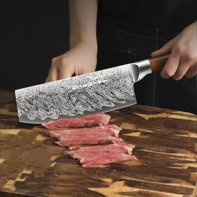 Japanese Style 4-Piece Kitchen Knife Set-Stainless Steel Chef Knives, Multifunctional Kitchen Knives for Home and Restaurant Use