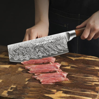 Japanese Style 4-Piece Kitchen Knife Set-Stainless Steel Chef Knives, Multifunctional Kitchen Knives for Home and Restaurant Use