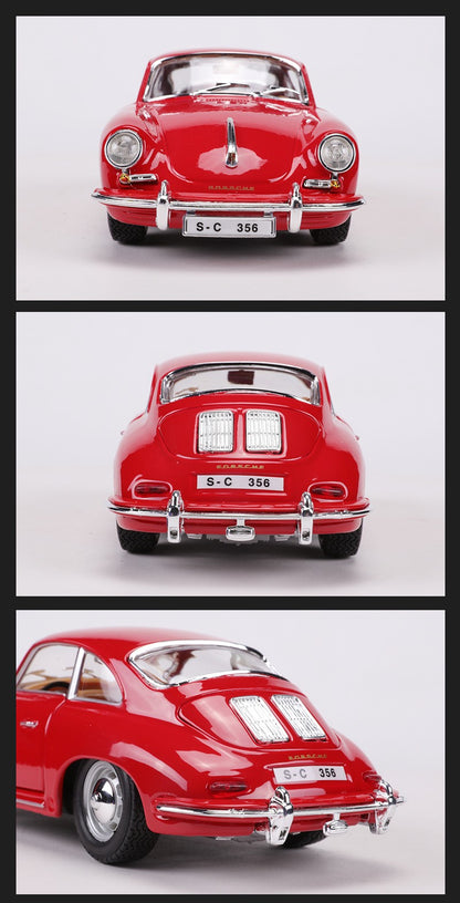 Burago 1:24 1961 Porsche 356B Coupé Modelo em Liga #22079