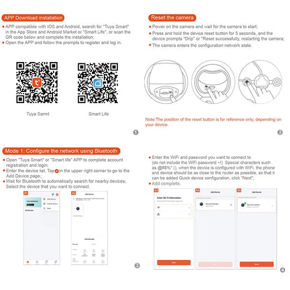 5MP HD 2.4G/5G Wifi IP Camera PTZ Outdoor waterproof Home Security protection Full Color Night Vision Surveillance Tuya Cam