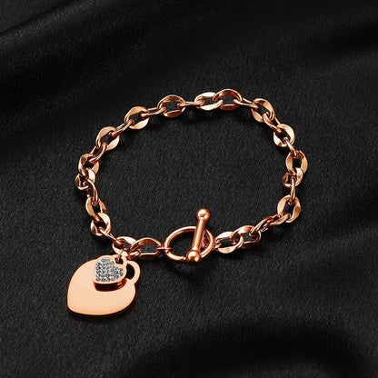 EILIECK Pulseira Feminina de Aço Inoxidável 316L Dourada com Estrela-do-mar, Lua e Estrela, Joia da Moda, Presente para Festa