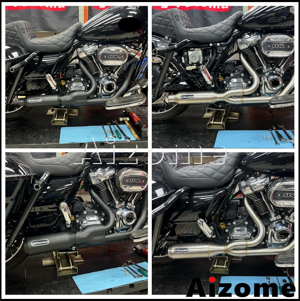 Slip On For Harley Road Glide FLTRU FLTRX FLTRXS FLTRK FLTRXST FLTRXP FLTRXSTSE 17+ Motorcycle Exhaust Modified Muffler Escape