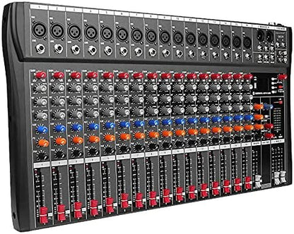 6//8/12 Channel Professional Audio Mixer  Studio Audio Console USB MP3 Input 48v Phantom Power DJ Console