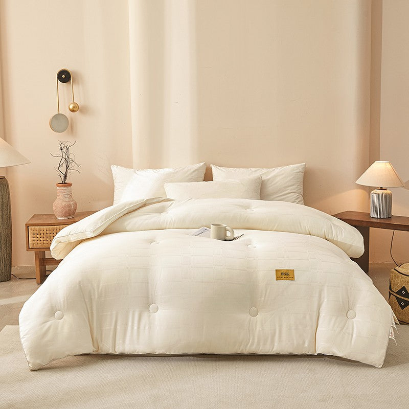 High Quality Autumn Winter Double Bed Duvet Insert Queen Size Thick Warm Quilted Comforter Soybean Fiber Fluffy Soft Quilt Core