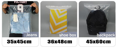 Clear Thick Zip Lock Ziplock Storage Bags Heavy-Duty Transparent Plastic Zip Package Small Jewelry Packing Reclosable Poly Pouch