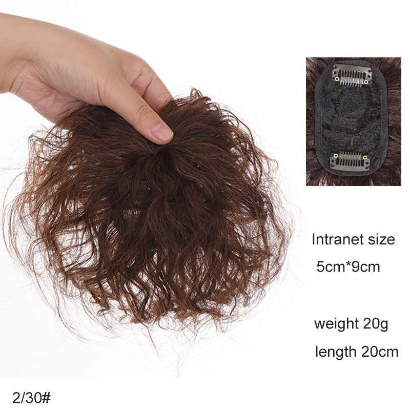 H&STAR Aplique Sintético com Presilha de 8 Polegadas para Mulheres com Cabelos Ralos - Aumenta o Volume do Cabelo, Curto e Cacheado