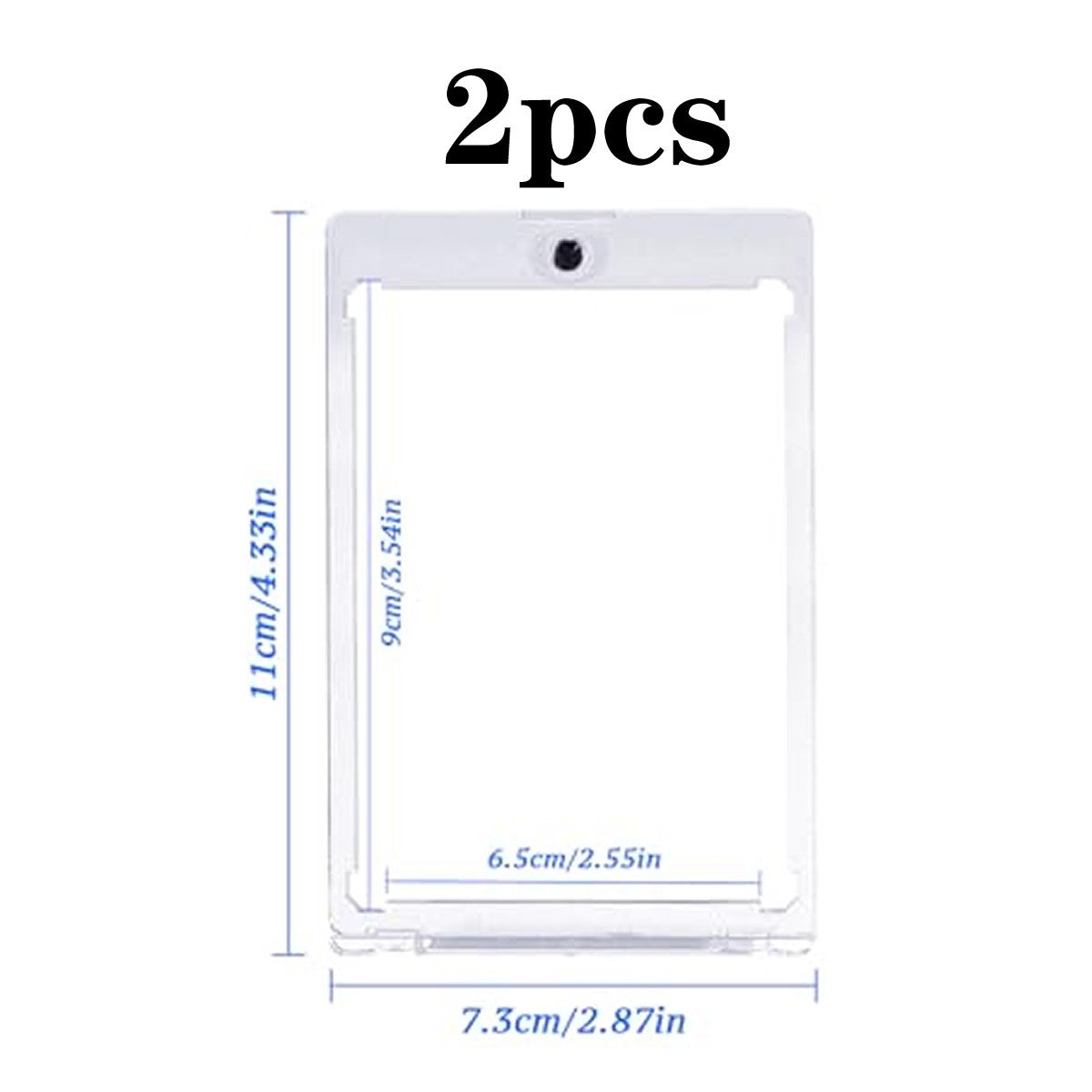 35PT Magnetic Card Holder Set Caixa Expositora Adequada para Cartas Colecionáveis de YuGiOh Pokémon Jogo Esporte Protetor de Acrílico Rígido Brinquedo