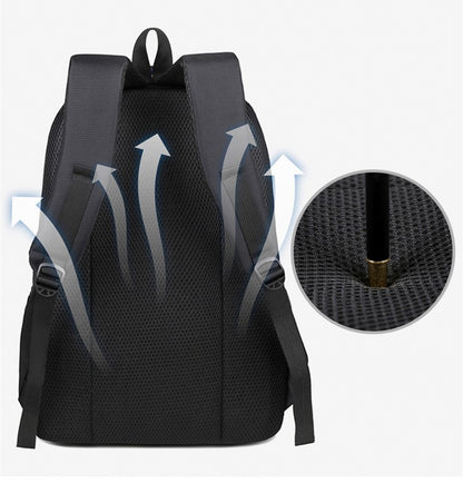 Men's and women's backpack Oxford waterproof backpack Business computer bag Leisure travel backpack High school student backpack